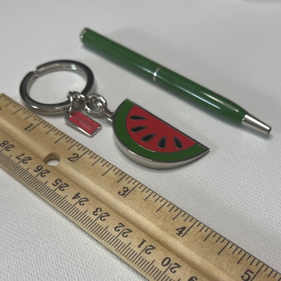 Coach Green Pen and Watermelon Keychain - Picture 2 of 4